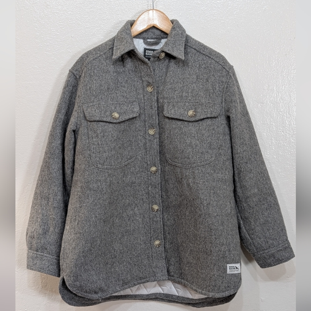 Eddie Bauer Men's Charcoal Shirt Jacket